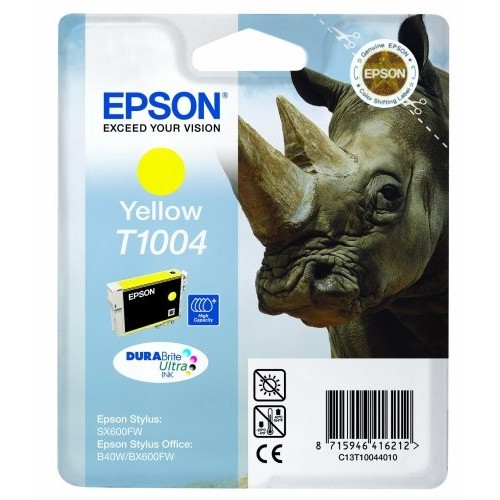 CARTUCCIA ORIGINALE EPSON C13T10044010 T1004 YELLOW