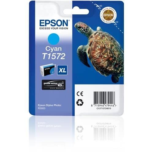 CARTUCCIA ORIGINALE EPSON C13T15724010 T1572 XL CIANO