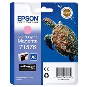 CARTUCCIA ORIGINALE EPSON C13T15764010 T1576 XL LIGHT MAGENTA