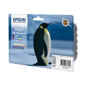 CARTUCCIA ORIGINALE EPSON C13T55974020 T5597 MULTIPACK BK-C-M-Y-LC-LM