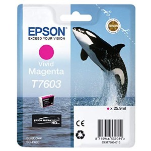 CARTUCCIA ORIGINALE EPSON C13T76034010 T7603 VIVID MAGENTA