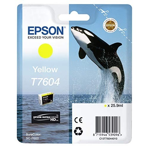 CARTUCCIA ORIGINALE EPSON C13T76044010 T7604 GIALLO