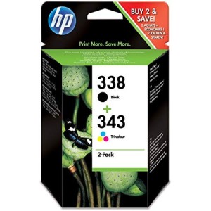 CARTUCCIA ORIGINALE HP 338 NERO + HP 343 COLORE MULTIPACK (SD449EE)