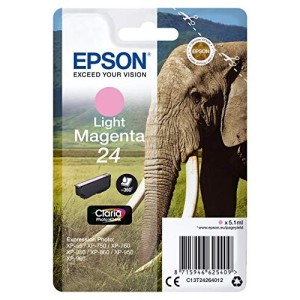 CARTUCCIA ORIGINALE EPSON C13T24264020 T2426 LIGHT MAGENTA