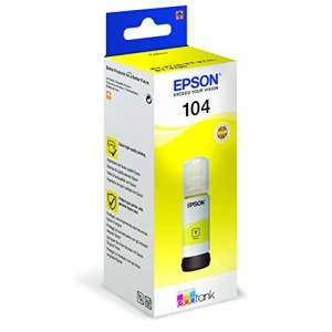 INCHIOSTRO EPSON ECOTANK T104 C13T00P440 GIALLO ORIGINALE 65 ML