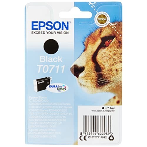 CARTUCCIA ORIGINALE EPSON C13T07114010 T0711 NERO